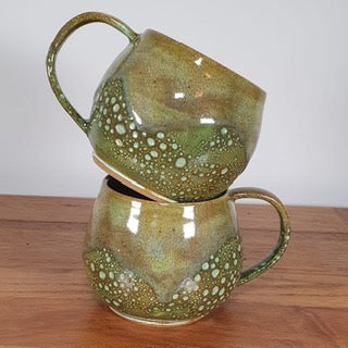 Brea Mugs - Green