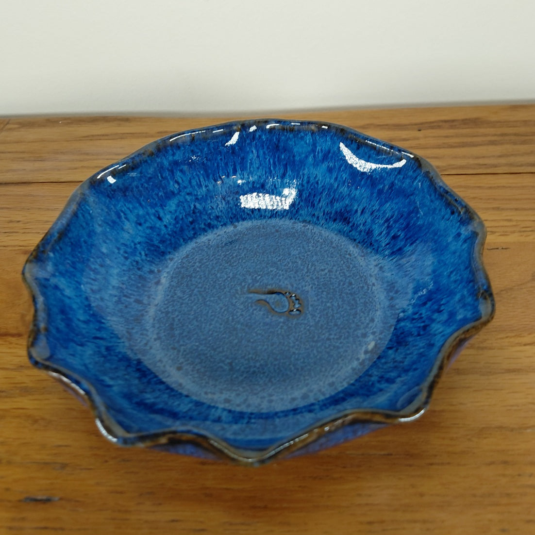 Cosmic Blue Fluted Bowl