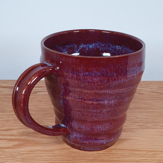 Burgundy spiral mug