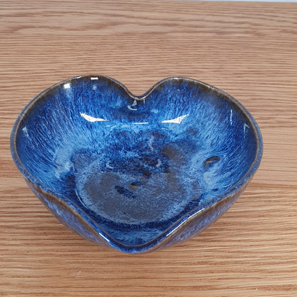 Cosmic Blue Heart Trinket Dish