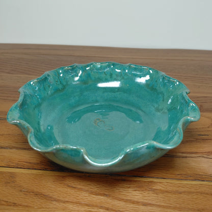 Frosted Sage Fluted Bowl