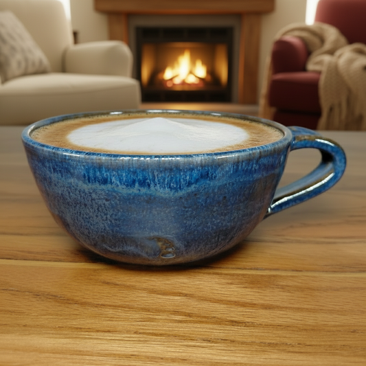 Cosmic Blue Cappuccino Mug