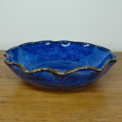 Cosmic Blue Fluted Bowl