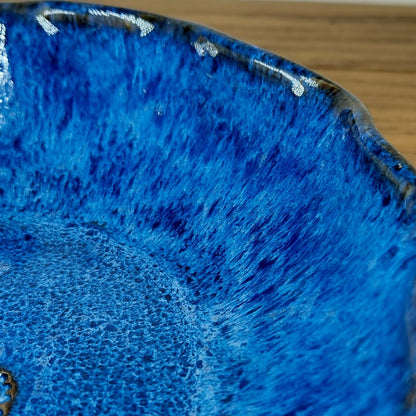 Cosmic Blue Fluted Bowl