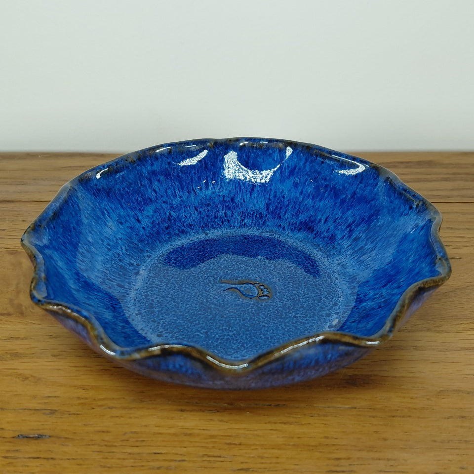 Cosmic Blue Fluted Bowl